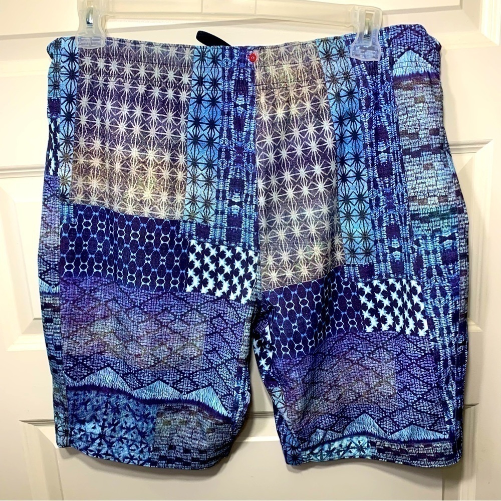 MANDUKA Blue Yoga Athletic 9' Short Lightweight Breathable Movable Coastal Sz XL - Picture 5 of 10